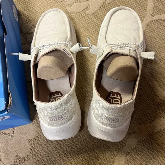 Hey Dude Wendy Peak Chambray - Cream 10 - Picture 6 of 16